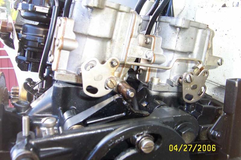Johnson 90hp 1990/Removal and Undressing/carb linkage reference